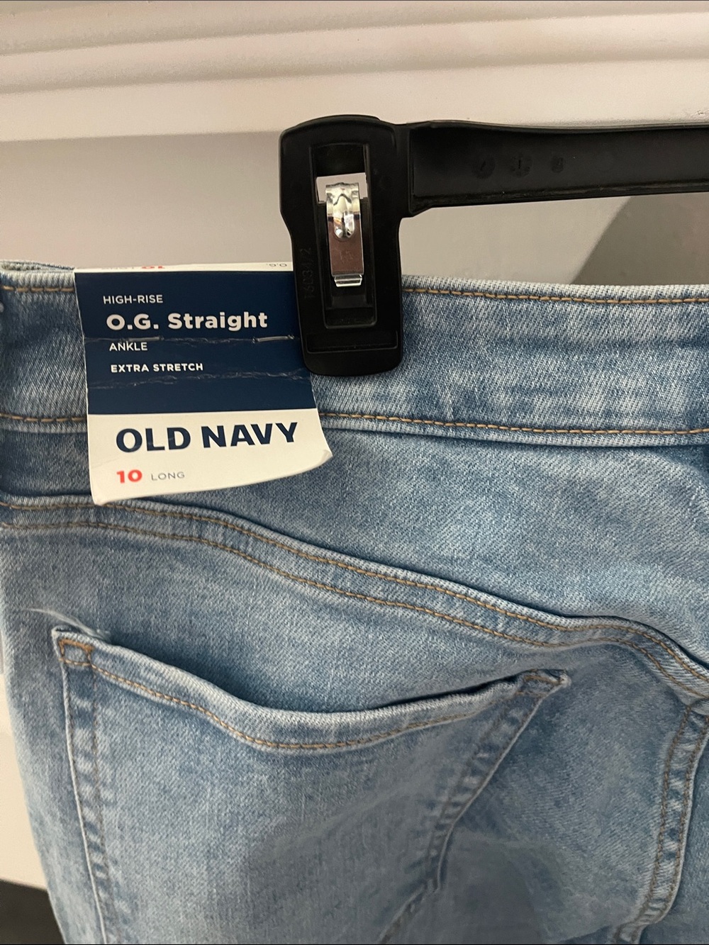 Old Navy Straight Leg Jeans in Light Blue Denim
